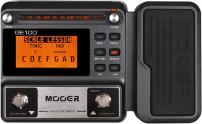 MOOER GE100 Multi-Effects Guitar Pedal with 80 Presets, 66 Effects, Loop and Expression Volume Pedal, Tap Tempo, Headphone Out MOOER GE100 Multi-Effects Guitar Pedal with 80 Presets, 66 Effects, Loop and Expression Volume Pedal, Tap Tempo, Headphone Out