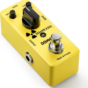 Donner Guitar Delay Pedal for Pedal Boards, Electric Guitar, Yellow Fall Analog Delay Mini Guitar Effect Pedal Vintage Delay, True Bypass