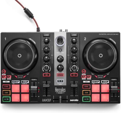 Hercules DJControl Inpulse 200 MK2 Ideal DJ Controller for Learning to Mix Software and Tutorials Included, Black Hercules DJControl Inpulse 200 MK2 Ideal DJ Controller for Learning to Mix Software and Tutorials Included, Black