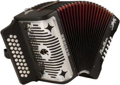 Hohner Panther G/C/F 3-Row Diatonic Accordion - Black Hohner Panther G/C/F 3-Row Diatonic Accordion - Black
