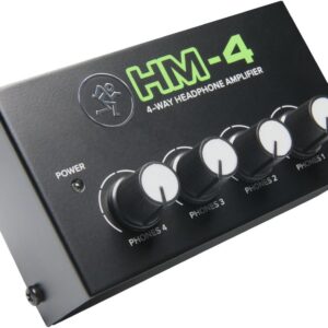 Mackie HM Series, 4-Way Headphone Amplifier Mixer Accessory 1-ch x 4 headphones (HM-4), Black