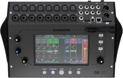 Allen & Heath CQ-18T Digital Mixer with 7" Touchscreen WiFi and Bluetooth Connectivity Allen & Heath CQ-18T Digital Mixer with 7" Touchscreen WiFi and Bluetooth Connectivity