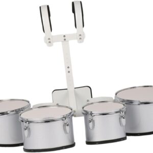 Marching Drum Multiple Linked Drums Percussion Music Educational Polyphonic Drum Drum Set with Stand, Four drums