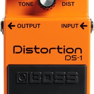 BOSS DS-1 Distortion | Compact Distortion Pedal | The Benchmark in Guitar Distortion | Hard-edged Attack & Smooth Sustain | Wide Tone Range