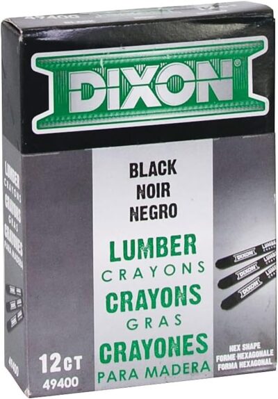 Dixon Lumber Crayons, Carbon Black, 12/Box (49400) Dixon Lumber Crayons, Carbon Black, 12/Box (49400)