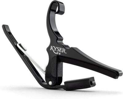 Kyser Quick-Change Guitar Capo for 6-string acoustic guitars, Black, KG6BA