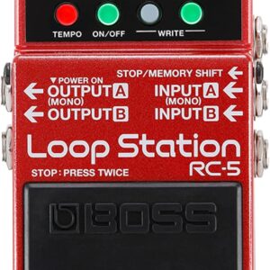 BOSS RC-5 Loop Station | Advanced Looping Features in a Compact Pedal | 32-Bit AD/DA and 32-bit Floating-Point Processing | 13 Hours Record Time | Multi-Color LCD | MIDI/IO & USB Connectivity