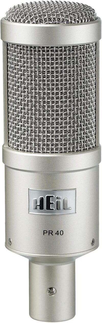 Heil PR 40 Dynamic Microphone for Streaming, Podcast, Recording, and Broadcast, XLR Microphone for Live Music, Wide Frequency Response, Smooth Sound, Superior Rear Noise Rejection - Champagne