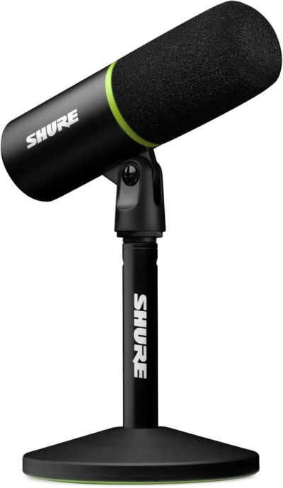 Shure MV6 Gaming Microphone, Dynamic USB PC Mic for Video Games & Streaming - Desktop Stand, Background Noise Cancellation, Tap-to-Mute & 3.5mm Output for Real-Time Headphone Monitoring Shure MV6 Gaming Microphone, Dynamic USB PC Mic for Video Games & Streaming - Desktop Stand, Background Noise Cancellation, Tap-to-Mute & 3.5mm Output for Real-Time Headphone Monitoring