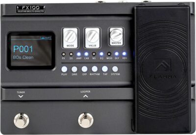 FLAMMA FX100 Guitar Multi-effects Pedal with 55 Amp Models 151 Built-in Effects 80' Looper 40 Drum Machine 10 3rd Party IR Slots Headphone OTG for Home Practice Performance Live Streaming FLAMMA FX100 Guitar Multi-effects Pedal with 55 Amp Models 151 Built-in Effects 80' Looper 40 Drum Machine 10 3rd Party IR Slots Headphone OTG for Home Practice Performance Live Streaming