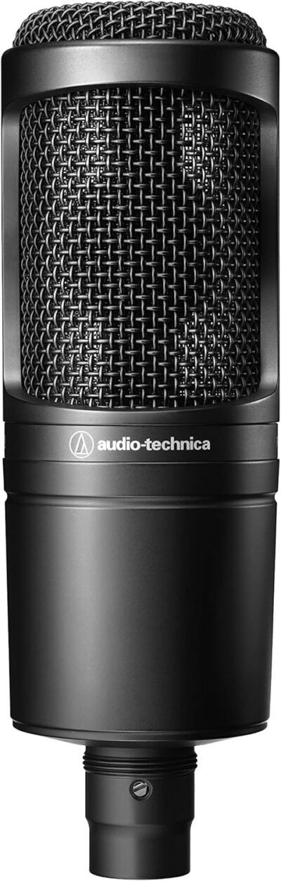 Audio-Technica AT2020 Cardioid Condenser Studio XLR Microphone, Ideal for Project/Home Studio Applications Audio-Technica AT2020 Cardioid Condenser Studio XLR Microphone, Ideal for Project/Home Studio Applications