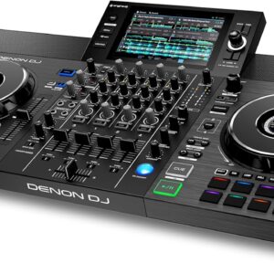 Denon DJ SC LIVE 4 Standalone DJ Controller with Stem Separation on 4-Decks, Wi-Fi Streaming, Build-in Speakers, Serato DJ and Virtual DJ Compatible