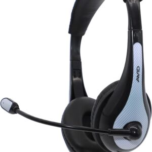 Avid AE-36 Headset in White with Adjustable Boom Microphone for School, Classroom, Education, Testing and Assessment Avid AE-36 Headset in White with Adjustable Boom Microphone for School, Classroom, Education, Testing and Assessment