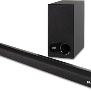 Polk Audio Signa S2 Sound Bar for Smart TV with Subwoofer, Wireless  Exclusive VoiceAdjust Technology, Ultra-Slim Design, Works with 4K & HD TVs, HDMI & Optical, Bluetooth, Wireless Streaming