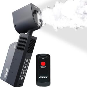 PMI SmokeNINJA PRO HAZER KIT – Portable Fog Machine with Bluetooth, 3rd Gen Haze Nozzle for Cinematic & Studio Use – Perfect for Cinematography, Photography, and Events (PRO HAZER KIT)