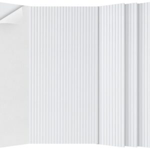 5 Pack Acoustic Panels,47.2×23.6×0.4 inch Acoustic Wall Panels,Large Soundproof Panels,Self-Adhesive Sound Proof Panels for Walls,Acoustic Treatment for Recording Studio&Office,White