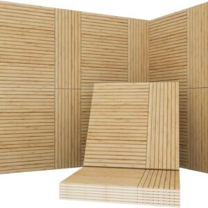 Acoustical Wall Panels, 6-Piece 23.62 X 23.62 Inches Art Acoustic Panels, Decorative Acoustic Panels, Acoustic Wall Panels, Sound Absorbing Wall Art, Zen Split