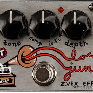 ZVEX Effects Instant Lo-Fi Junky Vexter Series Chorus Vibrato Guitar Pedal Grey 2.38 x 1.82 x 4.70 ZVEX Effects Instant Lo-Fi Junky Vexter Series Chorus Vibrato Guitar Pedal Grey 2.38 x 1.82 x 4.70