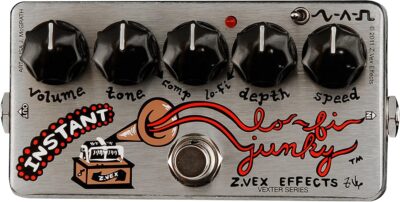 ZVEX Effects Instant Lo-Fi Junky Vexter Series Chorus Vibrato Guitar Pedal Grey 2.38 x 1.82 x 4.70 ZVEX Effects Instant Lo-Fi Junky Vexter Series Chorus Vibrato Guitar Pedal Grey 2.38 x 1.82 x 4.70