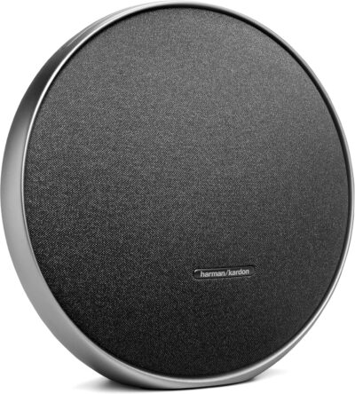 Harman Kardon Onyx Studio 9 - Portable Stereo Bluetooth Home Speaker with Built-in Battery and USB Charging, self-Tuning, and Multi-Speaker Connection by Auracast - Black