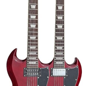 IYV 18 String Electric Guitar, Right, Trans Red (IDN-126)