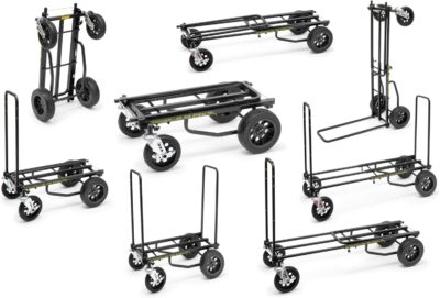 Rock-N-Roller R12STEALTH (All Terrain Stealth) 8-in-1 Folding Multi-Cart/Hand Truck/Dolly/Platform Cart/34" to 52" Telescoping Frame/500 lbs. Load Capacity, Black Rock-N-Roller R12STEALTH (All Terrain Stealth) 8-in-1 Folding Multi-Cart/Hand Truck/Dolly/Platform Cart/34" to 52" Telescoping Frame/500 lbs. Load Capacity, Black