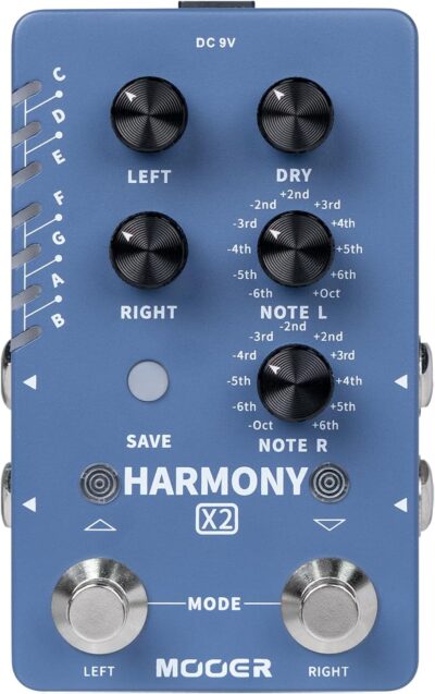 MOOER Harmonizer Guitar Effects Pedal up to 12 Pitches Each Pitch has 11 Harmony Modes Professional Stereo for Electric Guitar and Bass (X2) MOOER Harmonizer Guitar Effects Pedal up to 12 Pitches Each Pitch has 11 Harmony Modes Professional Stereo for Electric Guitar and Bass (X2)