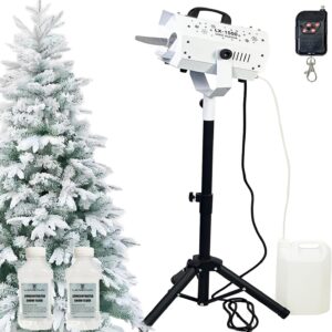 LANGXUN 1500W Snow Machine with Manual & Wireless Remote Control | Large Output Snowmaking Machine for Indoor & Outdoors | Adjustable Snowflake Size | Perfect for Christmas, Weddings, and Parties
