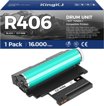 CLT-R406 R406 Imaging Drum Unit (Not Toner) 1-Pack Replacement for Samsung CLT-R406 R406 Compatible with Samsung SL-C430 C430W C480 C482W Xpress C460FW SL-C410W CLX-3300 CLX-3305W CLP-360 365W Printer