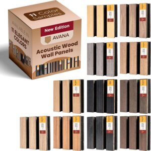 Avana Acoustic Wall Panels Color Samples Pack – Premium Wood Panels for Wall Decor – Interior Sound Proofing and Acoustic Panels Avana Acoustic Wall Panels Color Samples Pack – Premium Wood Panels for Wall Decor – Interior Sound Proofing and Acoustic Panels
