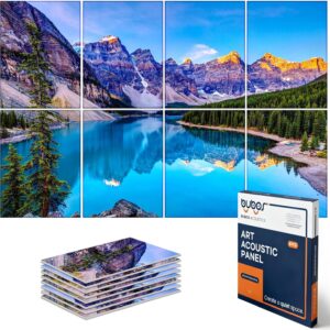 BUBOS 8 Pack Art Acoustic Panels Soundproof Wall Panel,47.2X31.4 Inches Sound Absorbing Panel,Self-adhesive Decorative Acoustical Wall Panels, Acoustic Treatment for Ceiling Home OfficeBanff Park BUBOS 8 Pack Art Acoustic Panels Soundproof Wall Panel,47.2X31.4 Inches Sound Absorbing Panel,Self-adhesive Decorative Acoustical Wall Panels, Acoustic Treatment for Ceiling Home OfficeBanff Park