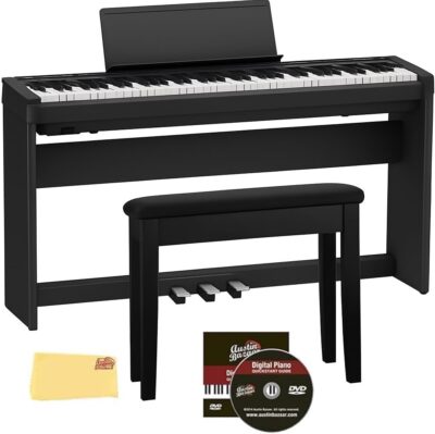 Roland FP-30X 88-Key Digital Piano - Black Bundle with KSC-70 Stand, KPD-70 Three Pedal Unit, Bench, Online Lessons, Austin Bazaar Instructional DVD, and Polishing Cloth Roland FP-30X 88-Key Digital Piano - Black Bundle with KSC-70 Stand, KPD-70 Three Pedal Unit, Bench, Online Lessons, Austin Bazaar Instructional DVD, and Polishing Cloth