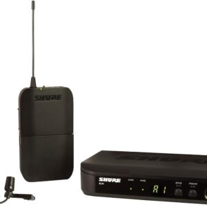 Shure BLX14/CVL Wireless Microphone System – 14-Hour Battery Life, 300 ft Range, UHF | Includes CVL Lavalier Mic, Bodypack Transmitter, Single Channel Receiver | H11 Band (BLX14/CVL-H11)