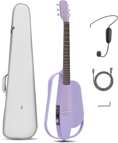 Enya Acoustic Electric Carbon Fiber Travel Guitar, NEXG SE Smart Guitarra for Adults with 30W Wireless Speaker, Thickened Gig Bag, Wireless Headset Mic, Charging Cable, and Adjusting Wrench 38 Inch Enya Acoustic Electric Carbon Fiber Travel Guitar, NEXG SE Smart Guitarra for Adults with 30W Wireless Speaker, Thickened Gig Bag, Wireless Headset Mic, Charging Cable, and Adjusting Wrench 38 Inch