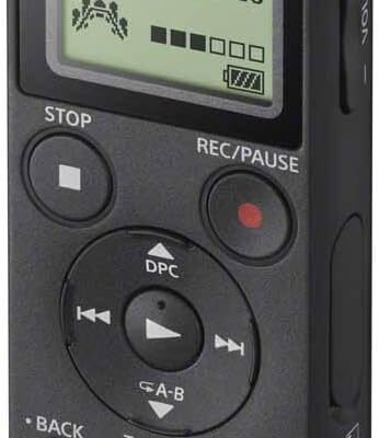 Sony ICD-PX370 Mono Digital Voice Recorder with Built-In USB Voice Recorder,black