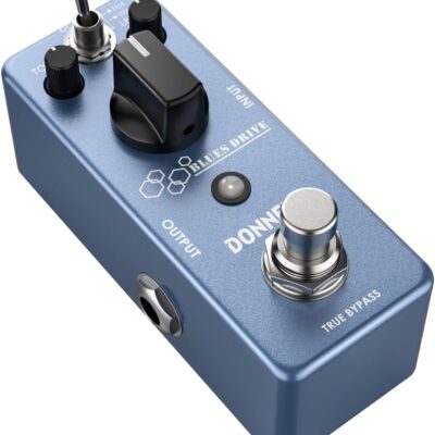 Donner Overdrive Guitar Pedal, Blues Drive Vintage Overdrive Effect Warm/Hot Modes for Pedal Boards Electric Guitar, True Bypass