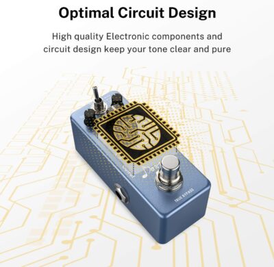 Donner Overdrive Guitar Pedal, Blues Drive Vintage Overdrive Effect Warm/Hot Modes for Pedal Boards Electric Guitar, True Bypass