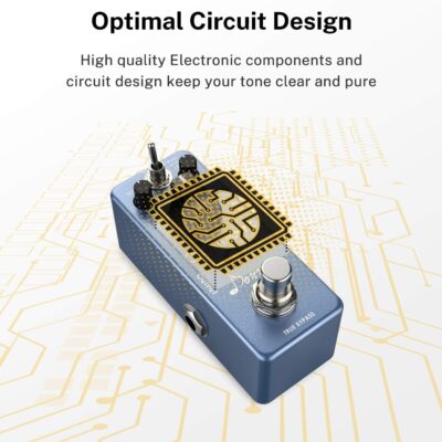 Donner Overdrive Guitar Pedal, Blues Drive Vintage Overdrive Effect Warm/Hot Modes for Pedal Boards Electric Guitar, True Bypass