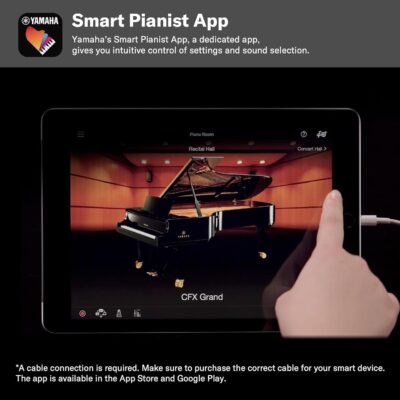 Yamaha Arius Series 88-Key Weighted Action Digital Piano for Aspiring Musicians, CFX Concert Grand Piano Voice, 3-Pedal Unit, Bench Included, Classic Upright Design, Dark Rosewood YDP145R