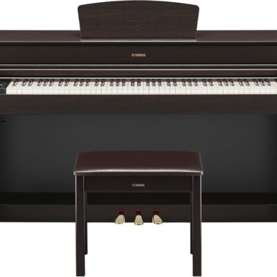 Yamaha YDP184 Console Digital Piano with Weighted 88-Key Graded Hammer 3 Action, CFX Concert Grand Piano Sound, Includes Bench (Dark Rosewood)