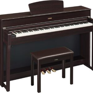Yamaha YDP184 Console Digital Piano with Weighted 88-Key Graded Hammer 3 Action, CFX Concert Grand Piano Sound, Includes Bench (Dark Rosewood)