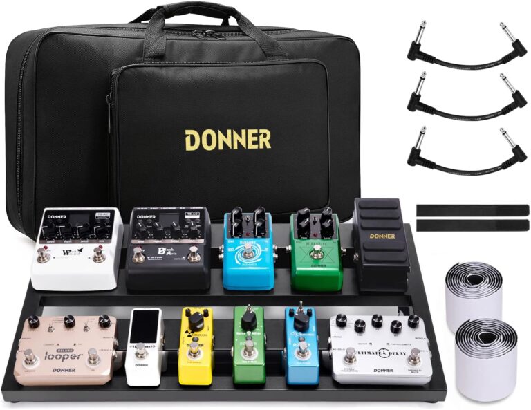 Donner Guitar Pedal Board Case DB-3 Aluminium Pedalboard 20 x 11.4 x 4 with Bag Donner Guitar Pedal Board Case DB-3 Aluminium Pedalboard 20 x 11.4 x 4 with Bag