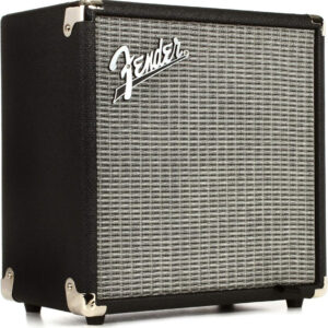 Fender Rumble 15 V3 Bass Amp for Bass Guitar, 15 Watts, with 2-Year Warranty 6 Inch Speaker, with Overdrive Circuit and Mid-Scoop Contour Switch
