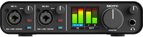 MOTU M2 USB-C Audio-MIDI Interface (3120) Bundle with 10 Ft XLR Cable, Fiber Cloth, Cable ties