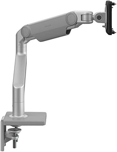 319Jb1Sa FL. AC Humanscale M8.1 Adjustable Monitor Arm with Two Piece Clamp Mount and Base – Silver M81CMSBTB