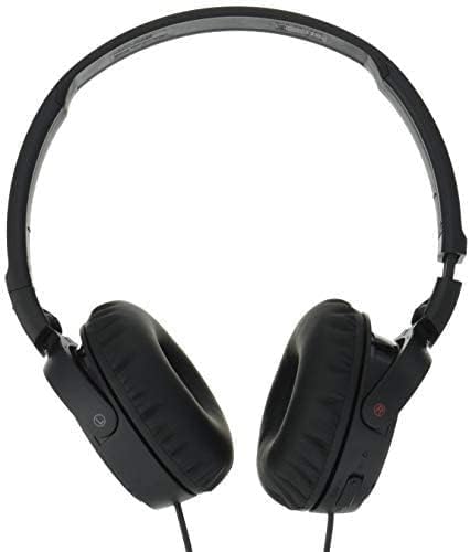 Sony MDR-ZX110NC Extra Bass Noise-Cancelling Headphones with Neodymium Magnets & 30mm Drivers, Black (Renewed)