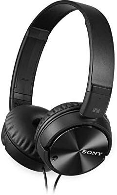 31XMSLC5kNL. AC Sony MDR-ZX110NC Extra Bass Noise-Cancelling Headphones with Neodymium Magnets & 30mm Drivers, Black (Renewed)