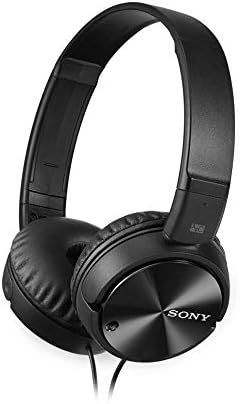 31XMSLC5kNL. AC Sony MDR-ZX110NC Extra Bass Noise-Cancelling Headphones with Neodymium Magnets & 30mm Drivers, Black (Renewed)