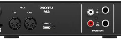 31fAyjeN9L. AC MOTU M2 USB-C Audio-MIDI Interface (3120) Bundle with 10 Ft XLR Cable, Fiber Cloth, Cable ties