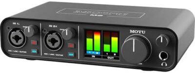 31pgQnUlLL. AC MOTU M2 USB-C Audio-MIDI Interface (3120) Bundle with 10 Ft XLR Cable, Fiber Cloth, Cable ties